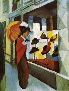 August Macke Hutladen oil painting reproduction
